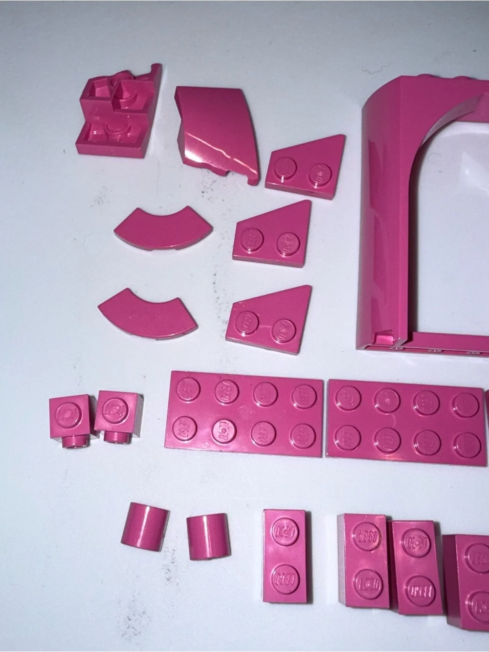 LEGO pink pieces parts blocks elements lot
